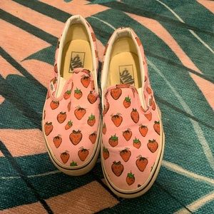 Pink Strawberry Classic Slip-On Vans
